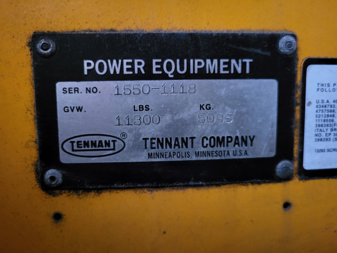 1997 TENNANT 1550 - Image 4